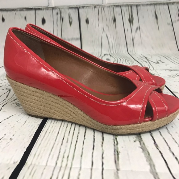 Franco Sarto Coral Wedge patent leather open toe - Picture 5 of 8